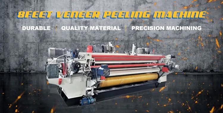 4/8FT Spindless Wood Veneer Peeling Machine for Plywood Woodworking Machinery