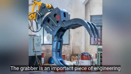 A madeira da garra de pedra luta o grabber de madeira de gerencio de 360 ​​graus